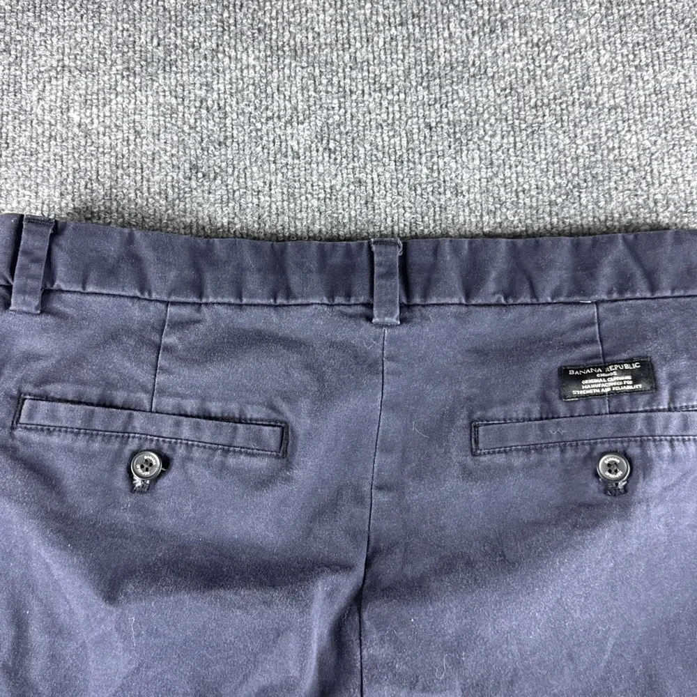 Banana Republic Aiden Fit Chino Pants Mens 32x29 Blue Cotton Dress Casual Prep